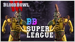 Blood Bowl 3  Super League  Misspelled Tree Wood Elf vs Strider84 Wood Elf [upl. by Annayoj]