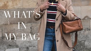 Whats In My Handbag  Loewe Puzzle Review  Vlogmas Day 7 [upl. by Kiyoshi]