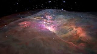 Flight through Orion Nebula in visible light [upl. by Emmuela706]