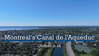 Montréal along the Canal de lAqueduc Quebec in 4K [upl. by Thomey438]