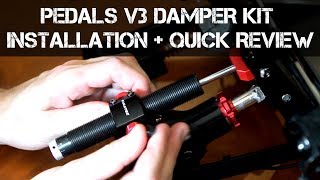 FANATEC Pedals V3 Damper Kit  Installation and Quick Review [upl. by Nylirad]