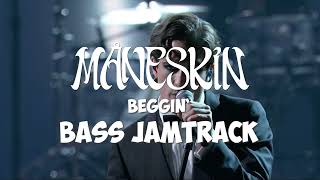 Måneskin  Beggin Bass Guitar Backing Track 134BPM [upl. by Jaymee]