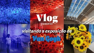 VLOG passeio visitando a exposição de Van Gogh 💙 [upl. by Gnidleif]