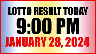 Lotto Result Today 9pm Draw January 28 2024 Swertres Ez2 Pcso [upl. by Bamby741]