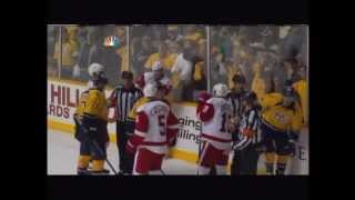 Shea Weber slams Henrik Zetterbergs head into the boards after Game 1 [upl. by Albemarle791]