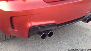 BMW 1M Eisenmann Race Exhaust Revs [upl. by Noeled]