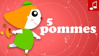 5 POMMES  Apprendre à compter en samusant [upl. by Yelats308]