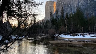 Winter in Yosemite  Firefall Snowshoeing Ice Hiking Wildlife Rainbows and Frozen Waterfalls [upl. by Murielle648]