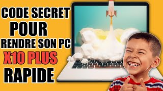 CODE SECRET POUR RENDRE SON PC 10 FOIS PLUS RAPIDE CODE SECRET POUR AUGMENTER LA VITESSE DU PC [upl. by Jerold]