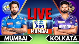 IPL 2024 Live MI vs KKR Live Match  IPL Live Score amp Commentary  Mumbai vs Kolkata Live Match [upl. by Orlene]