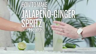 How To Make A Jalapeno Ginger Spritz  Health [upl. by Solim]