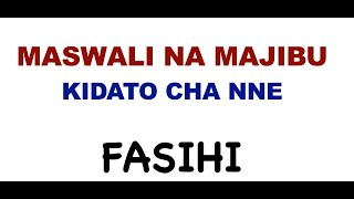 fasihi maswali na majibu  kidato cha nne [upl. by Peterman]