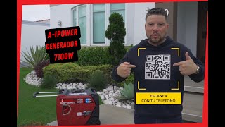 GENERADOR 120V240V AIPOWER INVERTER GXS 7100 IRD  7100 WATT DUAL FUEL PRENDE POR BEEPER Y BOTÓN [upl. by Notle524]