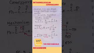 Intramolecular Cannizzaro reaction mechanism cannizzaroreaction jee neet boardexam [upl. by Ruhnke]