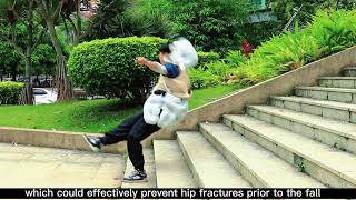 SAIRBAG anti fall airbag vest could effectively prevent hip fractures prior to the fallshorts [upl. by Adham587]