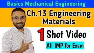 Engineering Materials  One Shot  Basic Mechanical Engineering  BTech 1st Year  All Branches [upl. by Asaret]