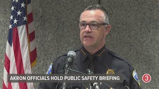 Akron police give update on deadly mass shooting [upl. by Nytsud]