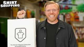 Rob Beckett Goes Shopping For CLASSIC Football Shirts  Shirt Shopping [upl. by Adeys]