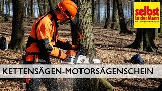 Motorsägenschein für Kettensäge [upl. by Eelyme]