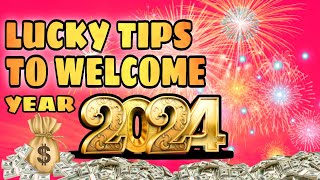 LUCKY TIPS TO WELCOME YEAR 2024  Gawin ito sa pagsalubong sa bagong taon 2024 swerte ito sa pera [upl. by Bonnette239]