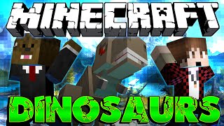 Minecraft Modded Dinosaur Survival Lets Play 4 quotGIVING BIRTH TO A DINOquot w Jerome Season 3 [upl. by Binetta787]