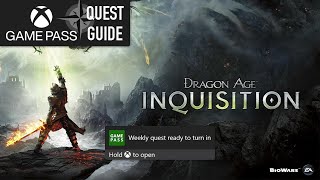 Dragon Age Inquisition Weekly Xbox Game Pass Quest Guide  Gain 200 Gold [upl. by Monto]