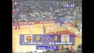 ACB 1995 Semifinal 5u partíu FC Barcelona vs Real Madrid Sabonis [upl. by Monahan]