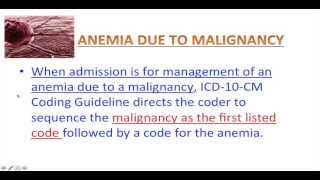 ICD10CM  Lesson 5  Anemia Coding [upl. by Enifesoj]