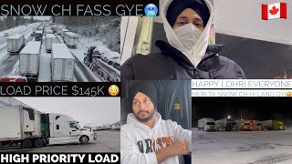 Toronto Snow Storm🌨️ Snow ch Fass Gya  Lohri🪁Meri Road Te Nikl Gyi🥺Load Price 145klovepatti [upl. by Adriano]