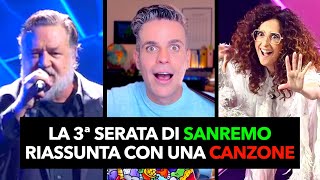 La 3ª serata di SANREMO 2024 riassunta con una CANZONE in meno di 90quot [upl. by Ottie]