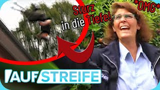 Nach Einbruch Mann FÄLLT VOM DACH 😱 Polizisten sehen alles mit an  Auf Streife  SAT1 [upl. by Sakram]