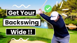 Create Width In The Backswing Like The Pros [upl. by Yrevi]