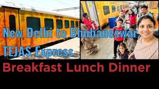 How was our experience at New Delhi to Bhubaneswar TEJAS ExpressBreakfast Lunch dinnrtejasexpress [upl. by Leahcimsemaj285]