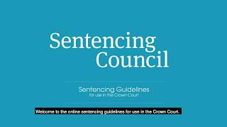 Introduction to the online sentencing guidelines for use in the Crown Court [upl. by Casandra]