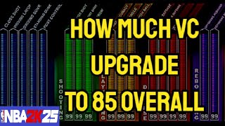 How Much VC Cost To Get To 85 Overall IN NBA 2K25【NEW GENPS5PCXbox Series X】 [upl. by Hussein]