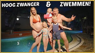 ZWEMMEN iN SUPTROPiSCH ZWEMPARADiJ amp 37 WK ZWANGER 💦🤰  Bellinga Vlog 2120 [upl. by Ilanos]