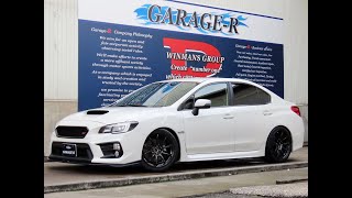 WRX STI VAB後期仕様 BLITZ車高調 HKSブローオフバルブ ADVAN Racing鍛造RZF2 18インチ タワーバー SDナビ バックカメラ 地デジTV Bluetooth [upl. by Nawuj]