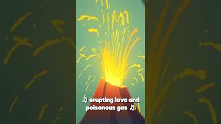 Volcano Facts 🌋 Eruptions and Poisonous Gas  Natural Disasters 😲 Super Sema  Kids Songs shorts [upl. by Rahsab]