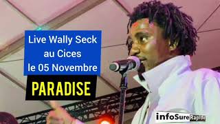 New live Wally Seck  Paradise dédié à Sokhna Aidara  Butterfly  au Cices le 05 Novembre 2022 [upl. by Reve]