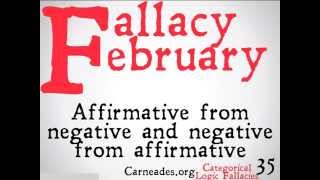 Affirmative From Negative Logical Fallacy [upl. by Phillie]