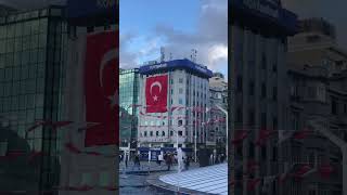 Taksim square Istanbul turkey view [upl. by Murrah]