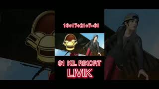 61 KIL RIKORT LIVIK DA yakudzavsskill1uzb pubgmobile 1vs1tdmptdmplayrler [upl. by Ahsinert]