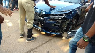 Audi TT drift fail in KERALA  accident in Motoexpo  Audi TT drift  india [upl. by Adnopoz580]