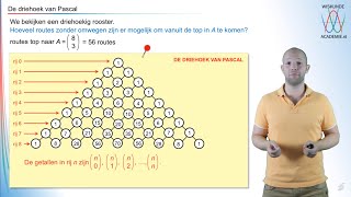 Combinatoriek  de driehoek van Pascal vwo A  WiskundeAcademie [upl. by Herod]