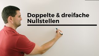 Doppelte und dreifache Nullstellen mit Schaubild  Mathe by Daniel Jung [upl. by Pembroke]