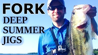 Lake FORK  Structure Fishing with Jigs  June 2016 [upl. by Malca]