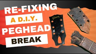 ReFixing a DIY Peghead Break [upl. by Apgar]