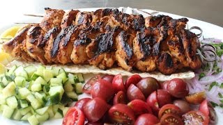 Turkish Chicken Kebabs  Easy Grilled Chicken Kebab Recipe [upl. by Eet]