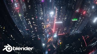 Create a Realistic Procedural Cyberpunk City in Blender  How I made CyberScape Pro [upl. by Gnil]