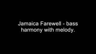 Jamaica Farewell  BASS HARMONY for ukulele practice needs accompanying tab [upl. by Conners]